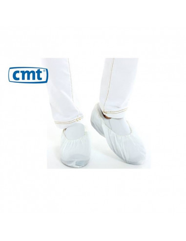 CMT CPE shoe cover white, 360 x 150 mm 40 mµ, roughened 2000