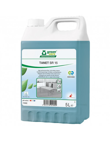 Greencare TANET SR 15 detergente per pavimenti e superfici sostenibile, 1L