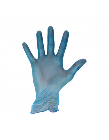 Vinyl handschoenen Blauw HACCP Maat L 1 Paar