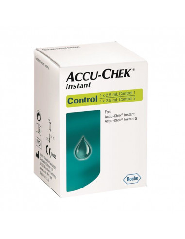 Solution de contrôle instantané Accu-Chek 2 x 2,5 ml