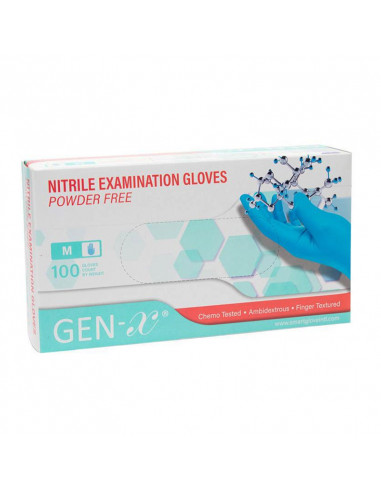 Gen-X Nitril Handsker Pulverfri Blå 100 stk