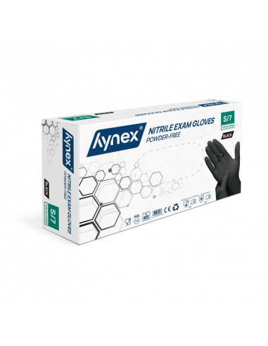 Hynex Nitrile Gloves Powder Free Black 100 pcs