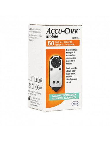 Accu-Chek Mobile tiras reactivas glucosa 50 piezas