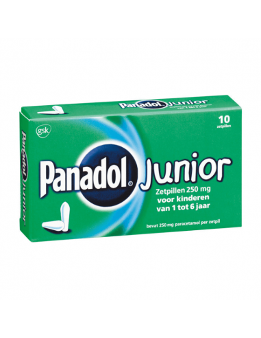 Panadol Junior 250 mg 10 supositorios