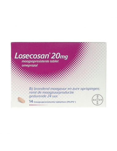 Лосекозан 20мг 14 таблеток