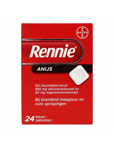 Rennie anis 24 comprimidos