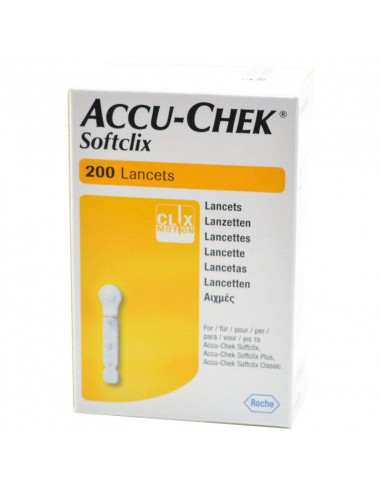 Accu-Chek Softclix 2 Lancettes 200 pièces