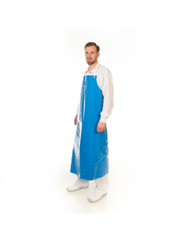 PU Apron Metal free 300 Micron Blue 90 x 120 cm 1St