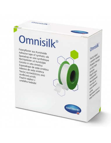 Omnisilk-kiilaasti 2,5 cm x 9,2 m 1 rulla