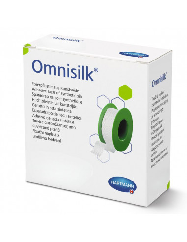 Omnisilk adhesive plaster 2.5 cm x 5 m 1 roll