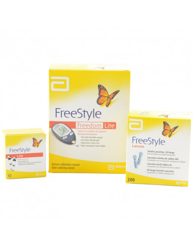 Freestyle Freedom Lite Blood Glucose Meter Starter Pack PLUS