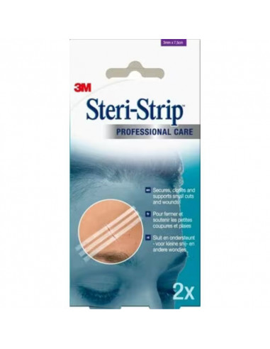 3M Steristrip 1540P lepilni trakovi 3 mm x 75 mm 3 kosi