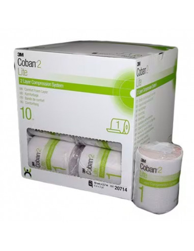 Benda compressiva 3M Coban 2 Lite Comfort 10 cm x 2,7 m