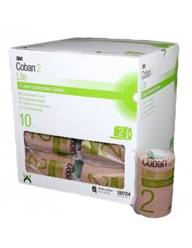 Bandage de compression 3M Coban 2 Lite Confort 10 cm x 3,5 m