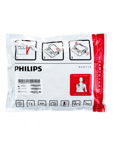 Philips Heartstart HS1 electrodes (Adult)