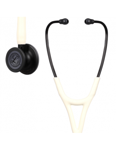 Стетоскоп Littmann Cardiology IV 6186C Белый алебастр, черная нагрудная часть