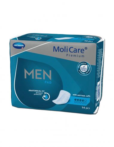 MoliCare Premium for Men inlegkruisjes 4 druppels 14 stuks