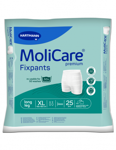 MoliCare Premium Fixatiebroekjes Long Leg XL 25 stuks