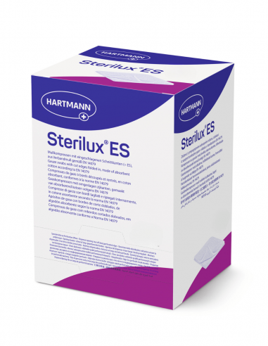 Sterilux ES 8-слойный стерильный марлевый компресс 10 х 10 см 2 х 25 шт.