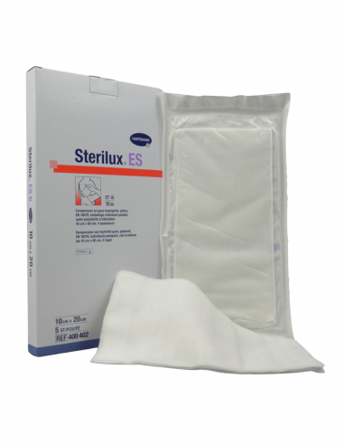 Sterilux ES 12-laags steriel gaaskompres 10 x 10 cm 75 x 2 stuks