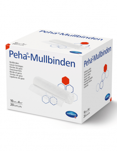 Peha-Mullbinden fixatiewindsel 10 cm x 4 m 20 stuks