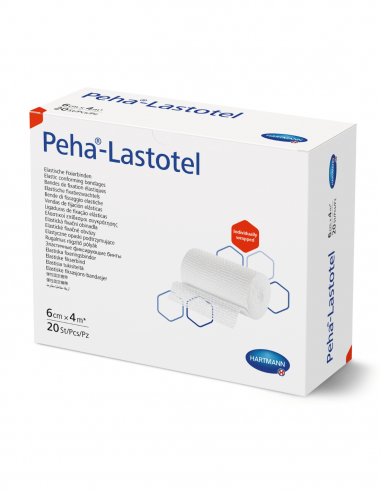 Peha-Lastotel elastisch fixatiezwachtel 4 m x 6 cm 20 stuks