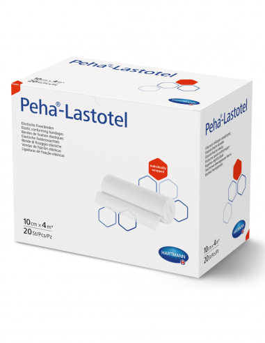 Бинт Peha-Lastotel эластичный фиксирующий 4 м х 10 см 20 шт.