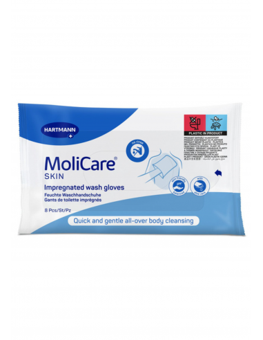 MoliCare Skin débarbouillettes humides 8 pièces