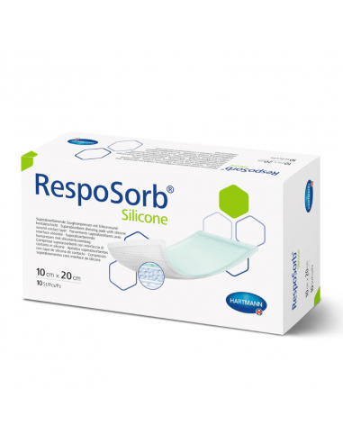 Resposorb Bandage absorbant en silicone 10 x 20 cm 10 pièces