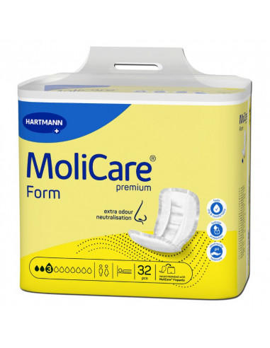 MoliCare Premium FORM 3 gotas inserir 32 peças