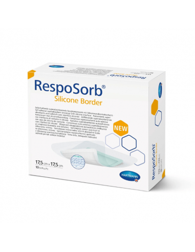 Resposorb Silicone Border absorbent bandage 17.5 x 17.5 cm 10 pieces