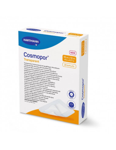 Cosmopor Transparent island plaster/wound dressing sterile 10 x 12 cm 25 pieces