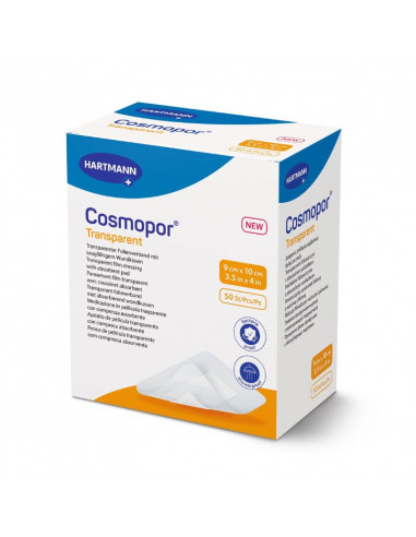 Cosmopor Transparent island plaster/wound dressing sterile 9 x 10 cm 50 pieces