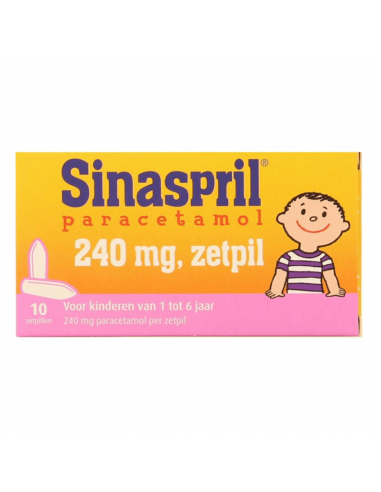 Sinaspril paracetamol 240 mg 10 supositorios