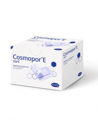 Cosmopor E plaster wyspowy/opatrunek sterylny 7,2 x 5 cm 50 sztuk