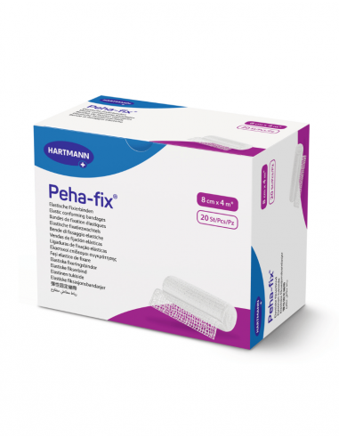 Peha-Fix hydrofilt elastiskt fixeringsbandage 4 mx 8 cm 20 st