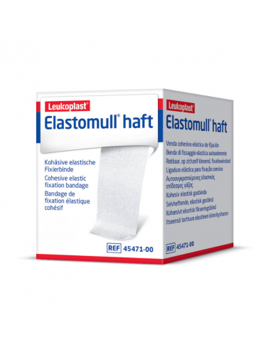 Elastomull skaft Färg Blå självhäftande bandage 4 mx 6 cm