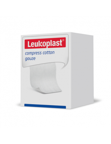 Leukoplast Compresa de gasa de algodón 12 capas 5x5 cm 100 piezas