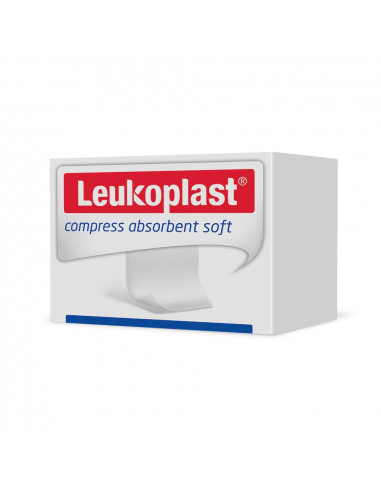 Compressa Leukoplast absorvente macia estéril 10 x 10 cm 25 peças