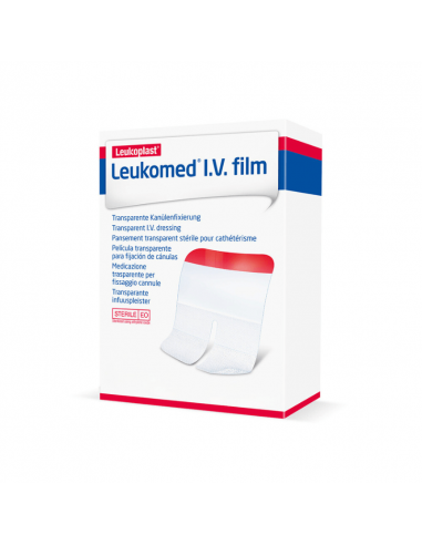 Leukomed IV Film apósitos para infusión 6 x 8 cm 50 piezas