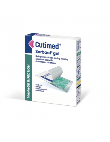 Cutimed Sorbact gel hidrogelna obloga 7,5 x 7,5 cm 10 kosov