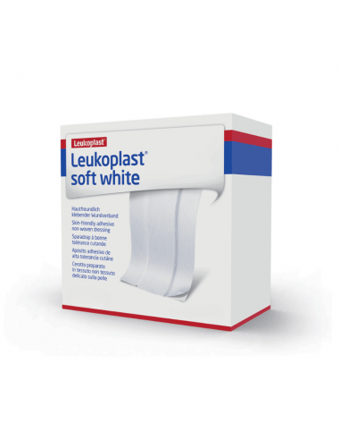 Leukoplast blødt hvidt sårplaster 5 mx 4 cm