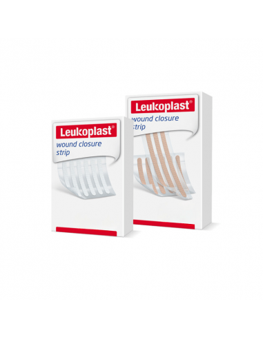 Leukoplast 6 x 38 mm zwaluwstaartjes/hechtstrips 60 stuks