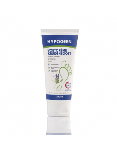 Creme para pés hipogênico Herbal Boost tubo 100ml