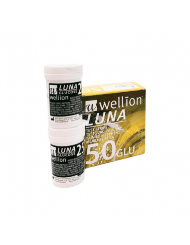 Wellion Luna bandelette glycemie 50 pièces