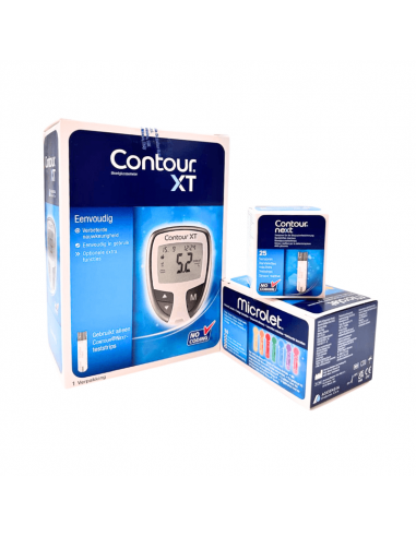 Contour XT Blutzuckermessgerät Starterpaket PLUS