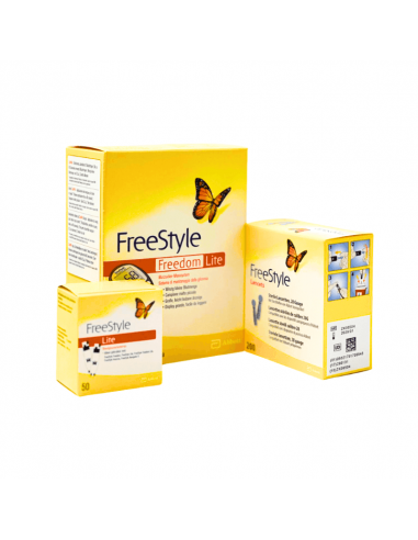 Pacchetto iniziale per misuratore di glucosio nel sangue Freestyle Freedom Lite PLUS