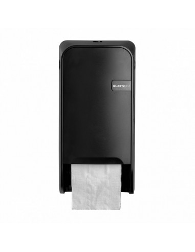 Quartz Black Doprol Toiletrolhouder