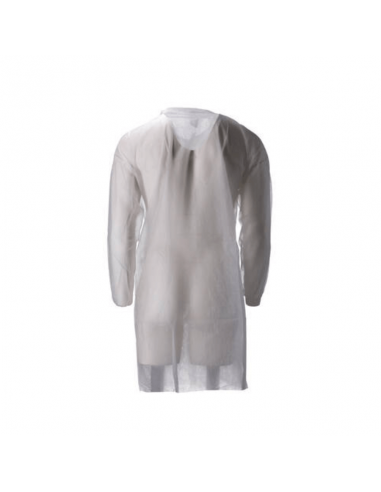 PP Non Woven Visitor Jacket Velcro White XL 30 Gr. 100 St.