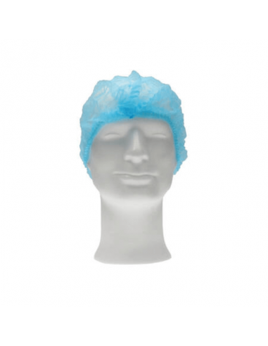 CMT pp non woven clip cap, blauw, 58cm 2-elastiek, detectable